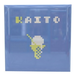 KAITOモチーフ　ドット絵缶バッジ