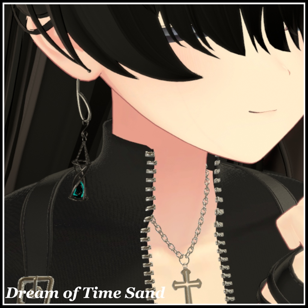 【vrchat向けピアス】時砂の夢【Dream of Time Sand】