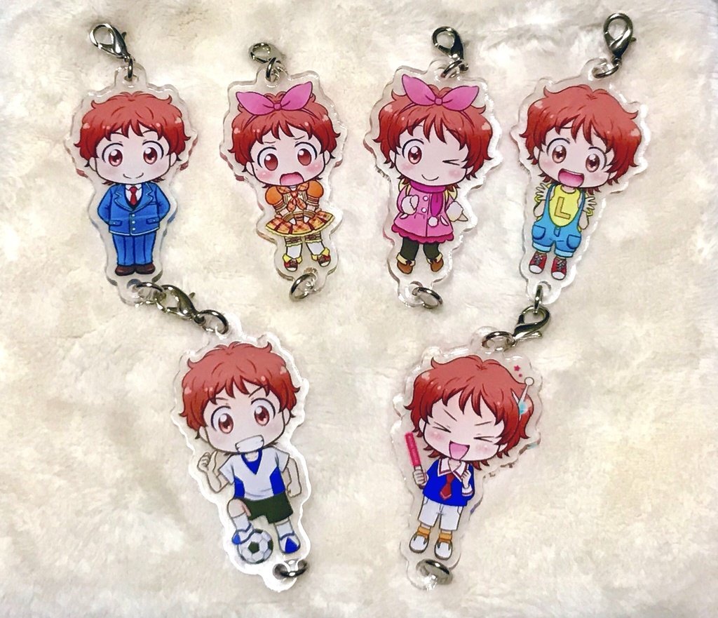 つながるらいちアクリルチャーム L Tシャツ まんじのるつぼ Booth