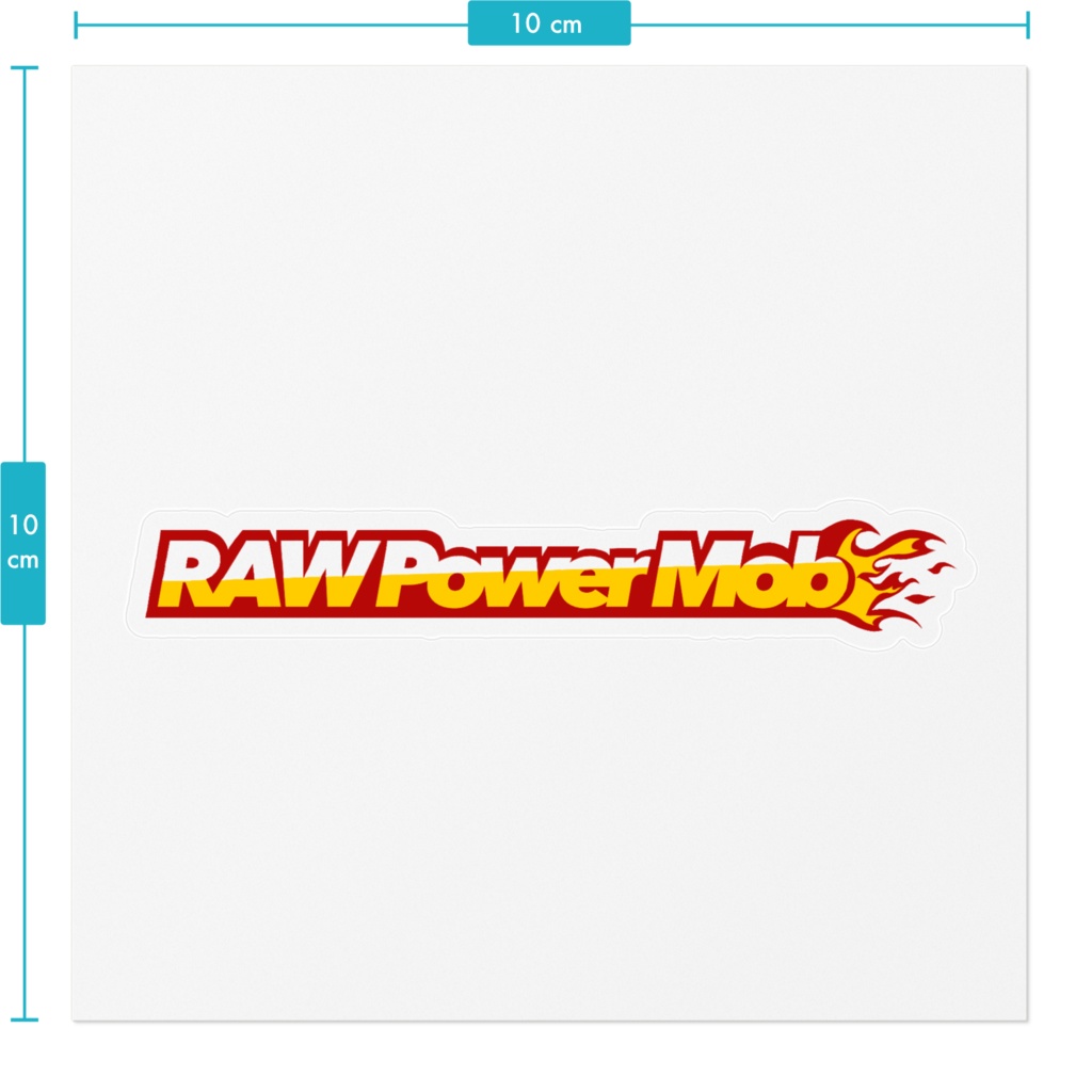 RPM flame logo sticker