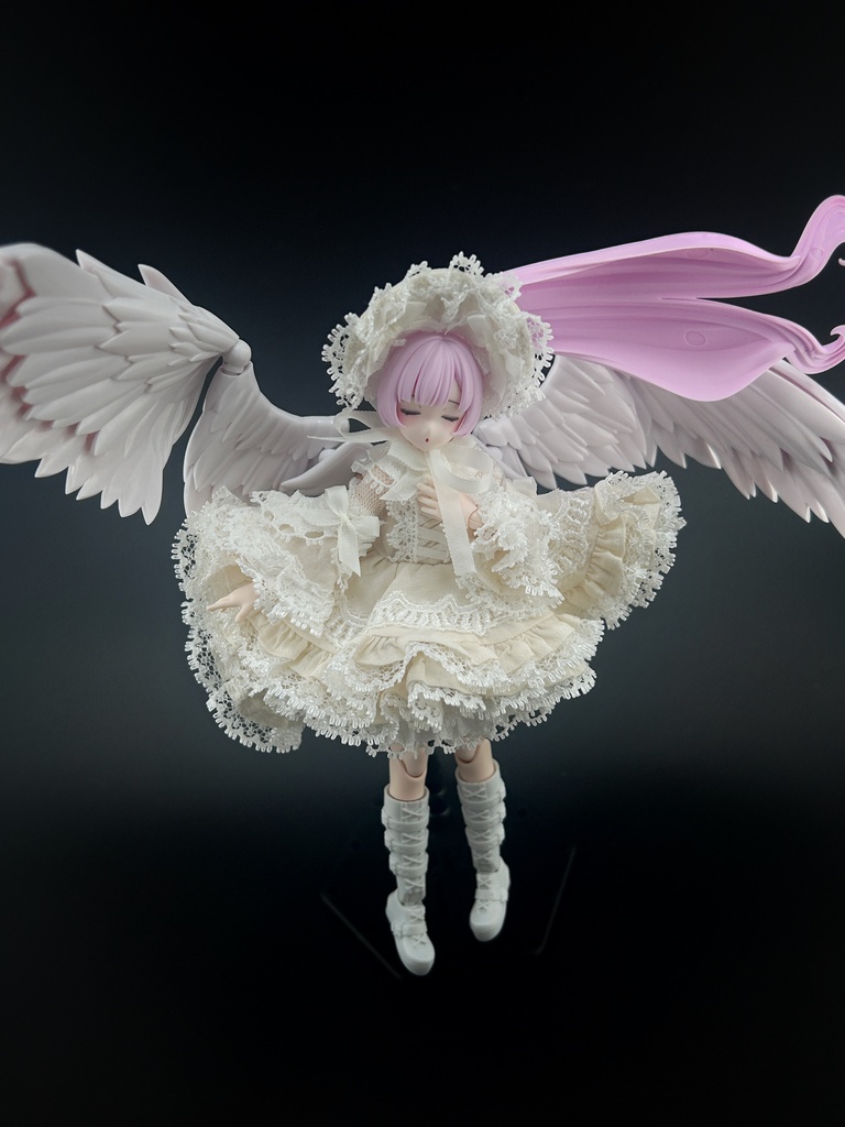 1/12 メガミデバイスMサイズ　姫袖白フリルワンピース