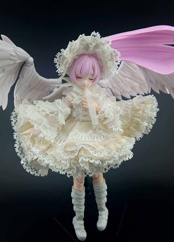 1/12 メガミデバイスMサイズ　姫袖白フリルワンピース