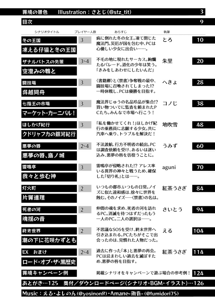 【DL版】マギカロギアシナリオ集『異境十景』(BGM集・背景素材つき) SPLL:E224097