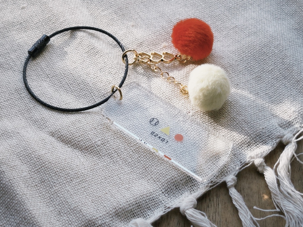 桃円イメージキーホルダー