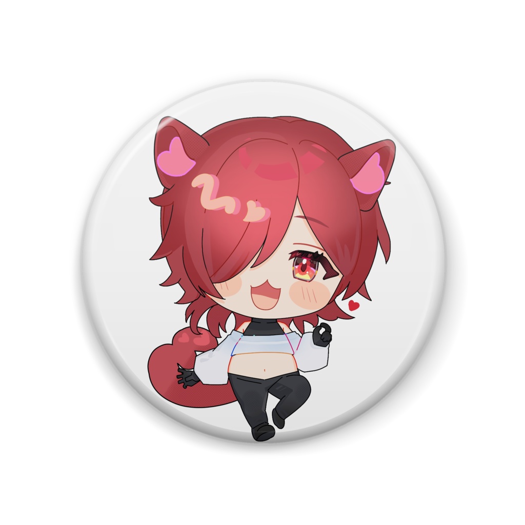 缶バッチ ミニ犬ゆりん_ver.A 57mm