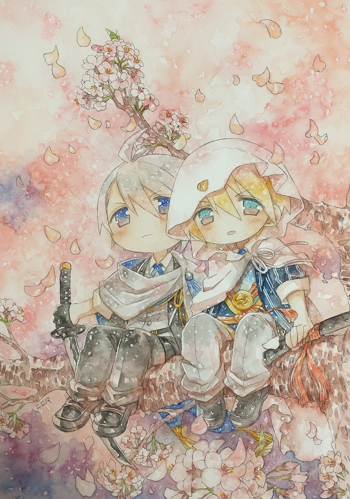 【水彩原画】さくらさくら