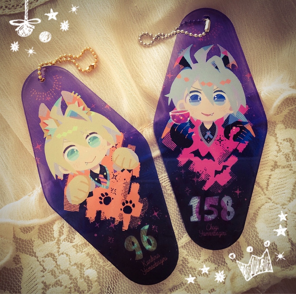 🎃伯仲ちゃんモーテルキーホルダーセット🎃