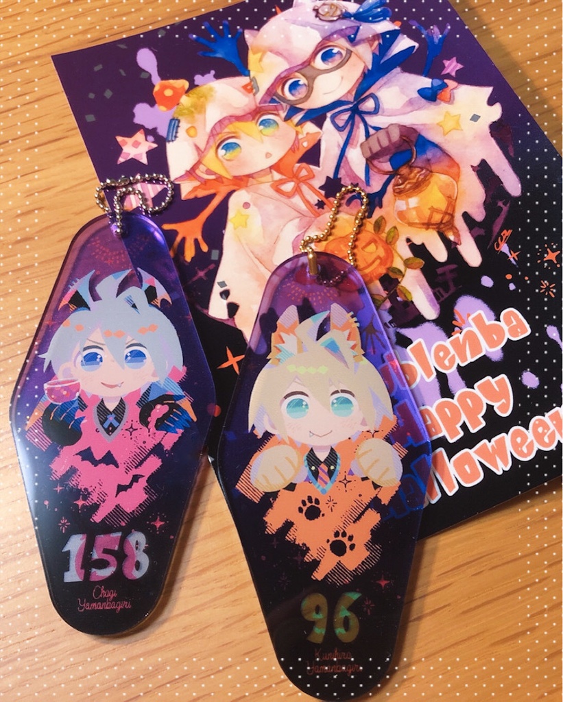 🎃伯仲ちゃんモーテルキーホルダーセット🎃