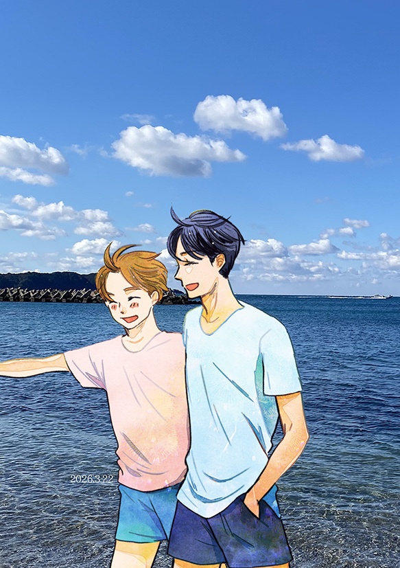 【オリジナルBL漫画】君と泳ぐ夏・君と芽吹く春【セット販売】