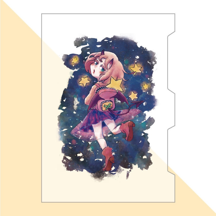 女の子のA4クリアファイル