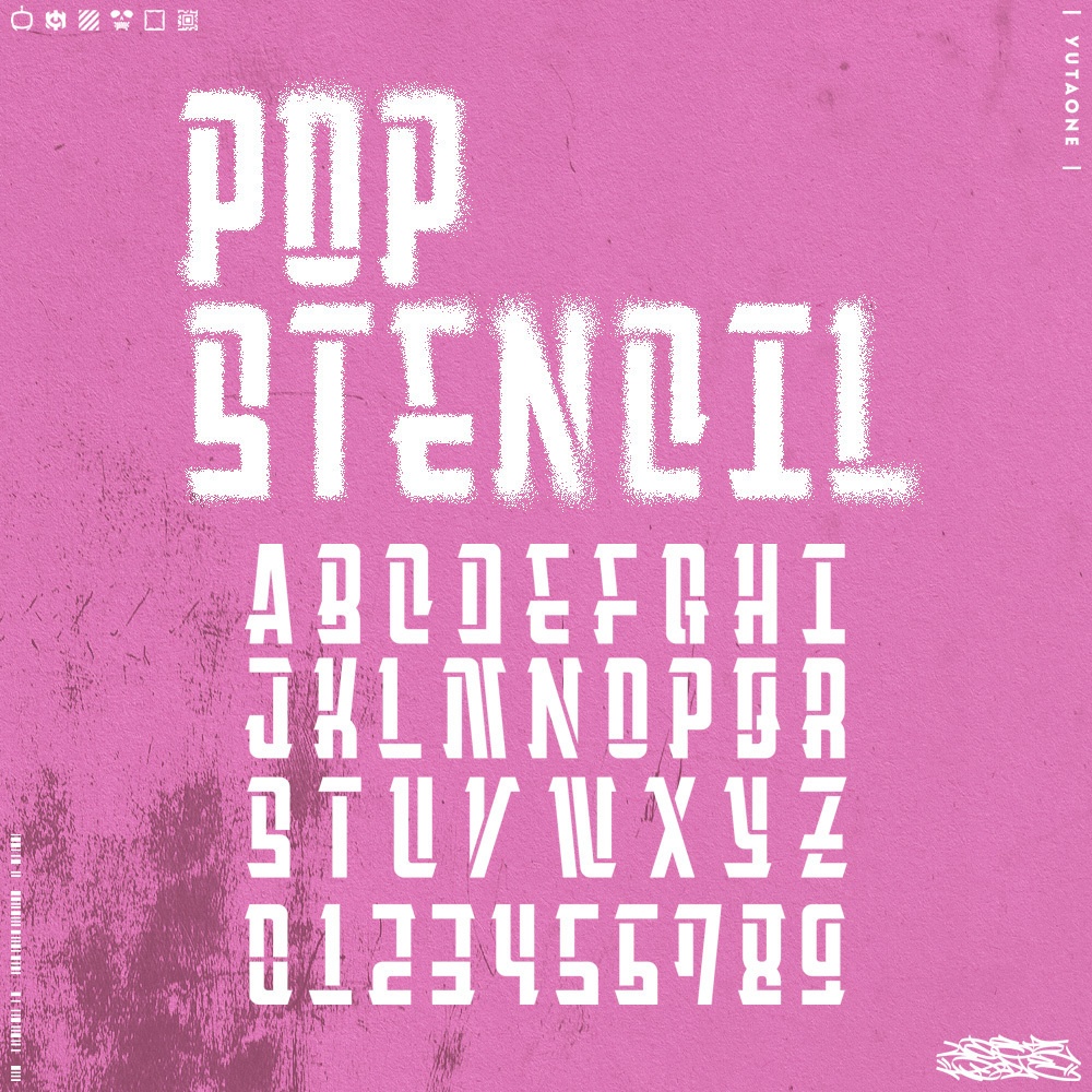 ポップステンシル|PopStencil|ゆうたONEフォント™︎