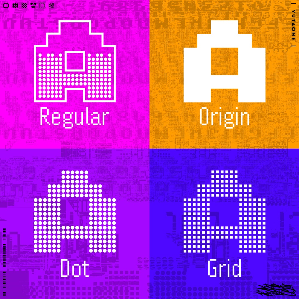 ベイパーピクセル|VaporPixel|ゆうたONEフォント™︎