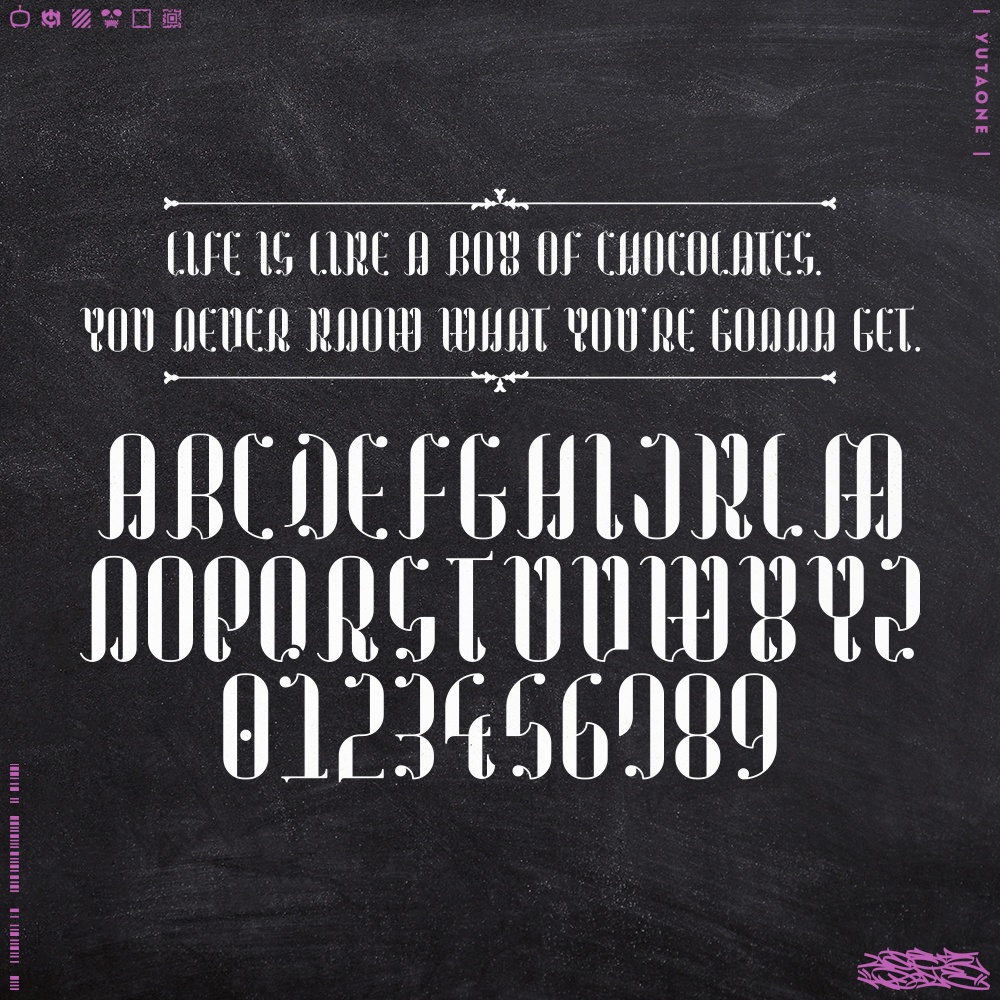 ショコラノート|ChocolateNote|ゆうたONEフォント™︎