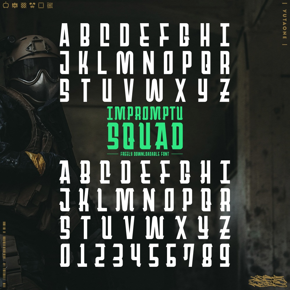 インプロンプトスクワッド|ImpromptuSquad|ゆうたONEフォント™︎