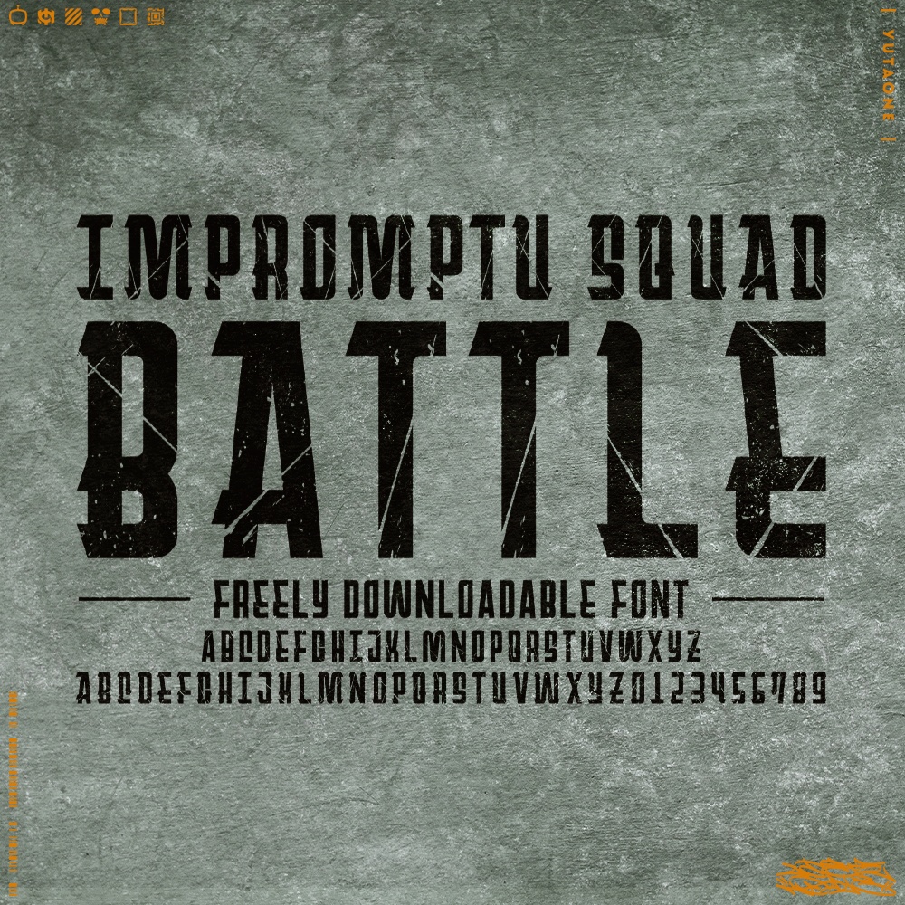 インプロンプトスクワッド|ImpromptuSquad|ゆうたONEフォント™︎