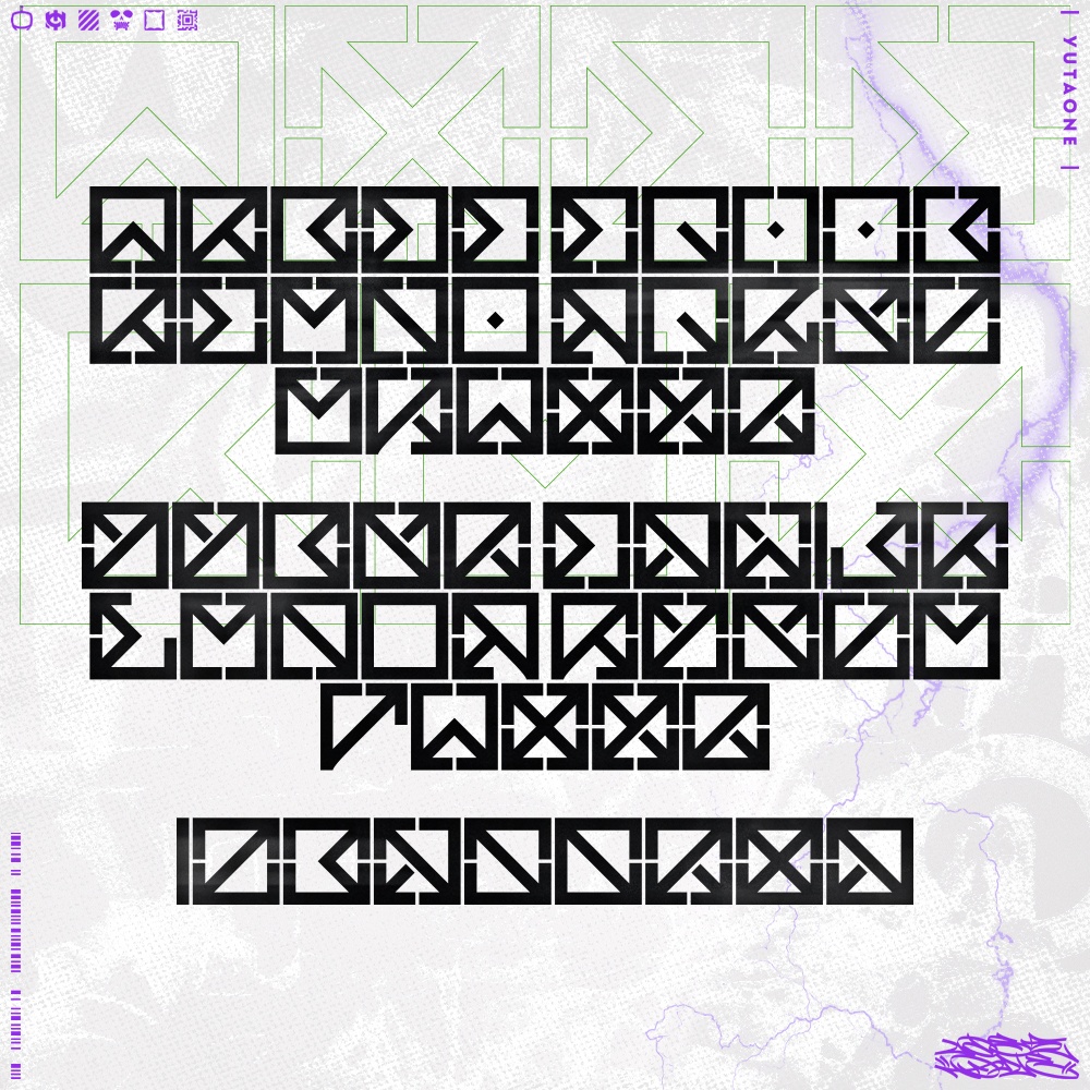 アクセルボックス|AxelBox|ゆうたONEフォント™︎