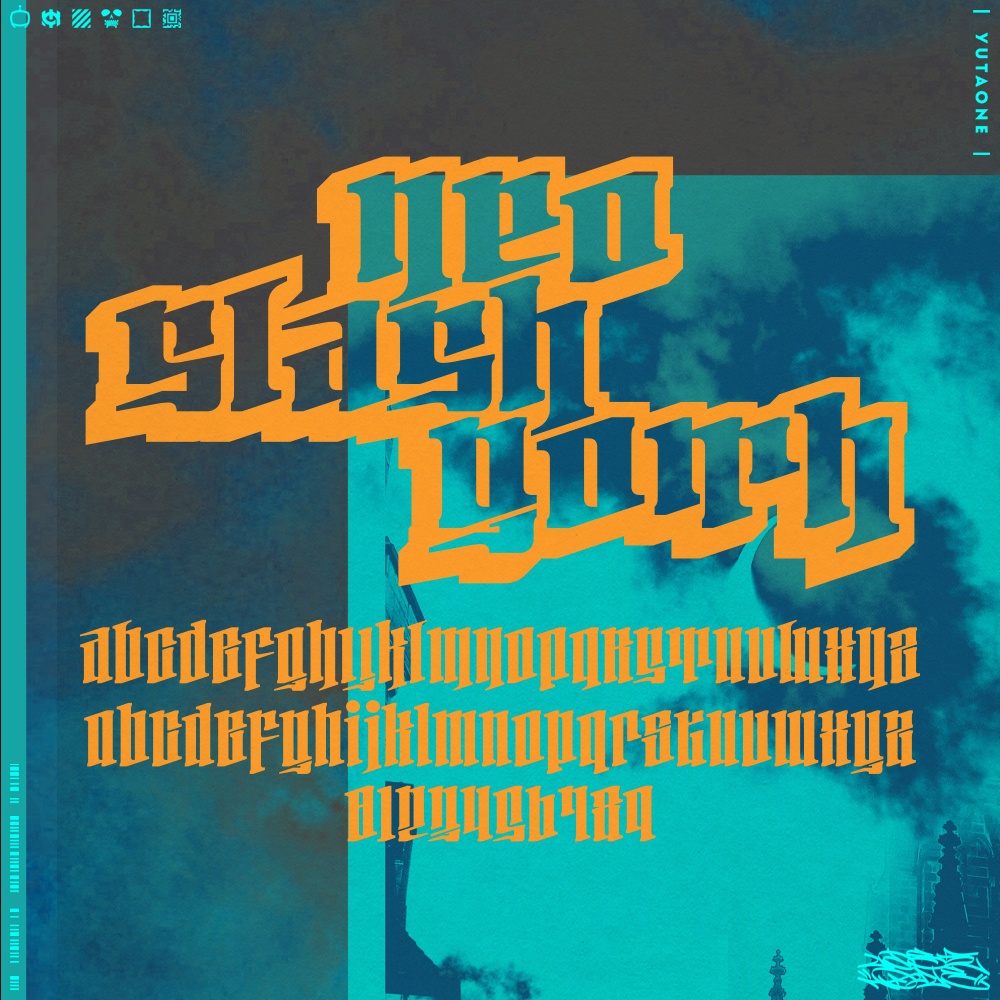 ネオスラッシュゴス|NeoSlashGoth|ゆうたONEフォント™︎