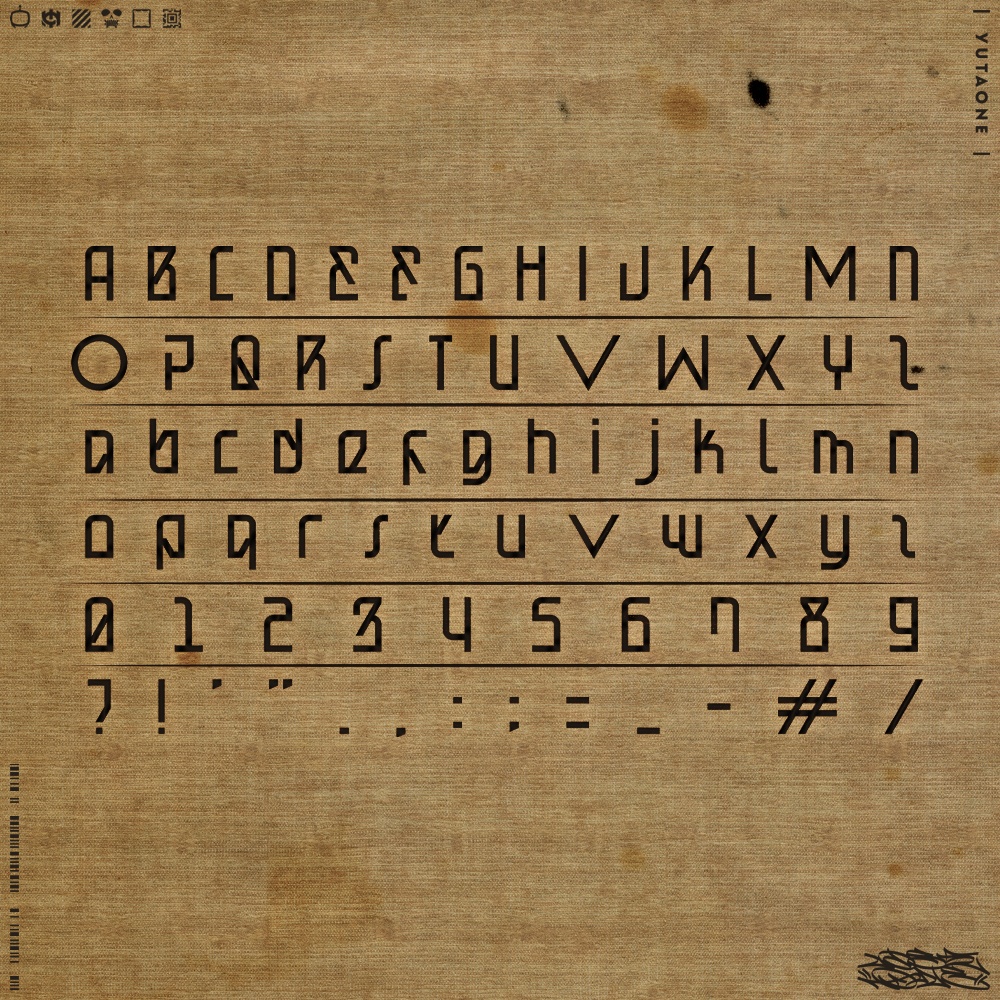 メジェドグリフ|MedjedGlyph|ゆうたONEフォント™︎