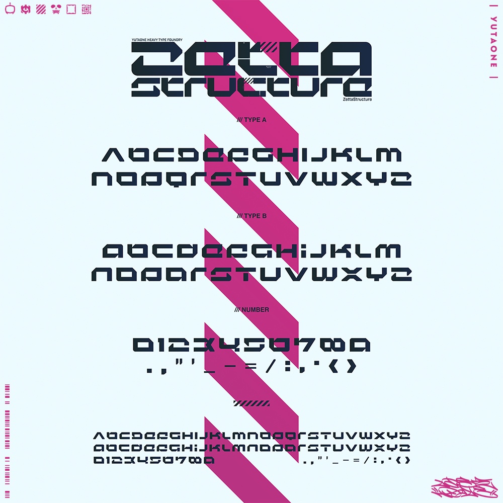 ゼタストラクチャー|ZettaStructure|ゆうたONEフォント™︎
