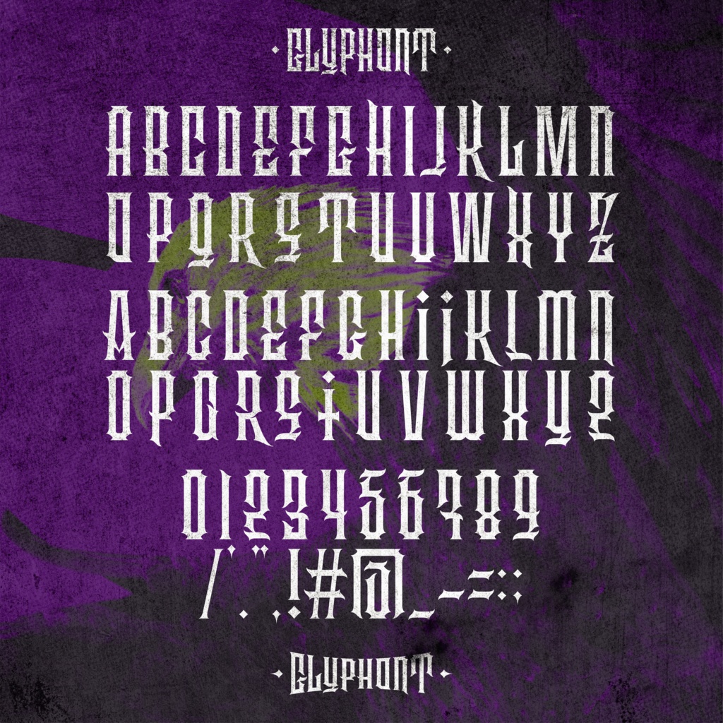 グリフォント|Glyphont|ゆうたONEフォント™︎