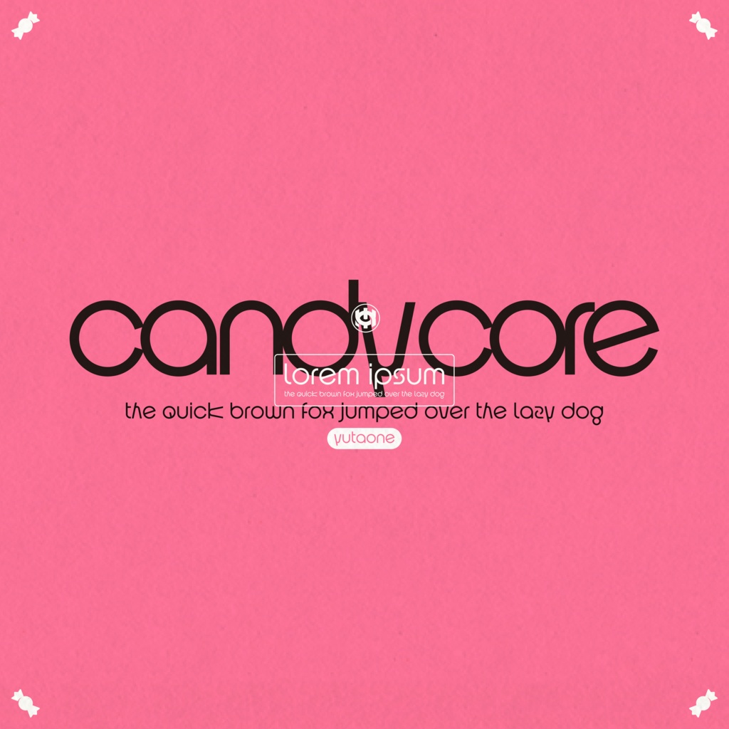 キャンディコア｜CandyCore｜ゆうたONEフォント™︎