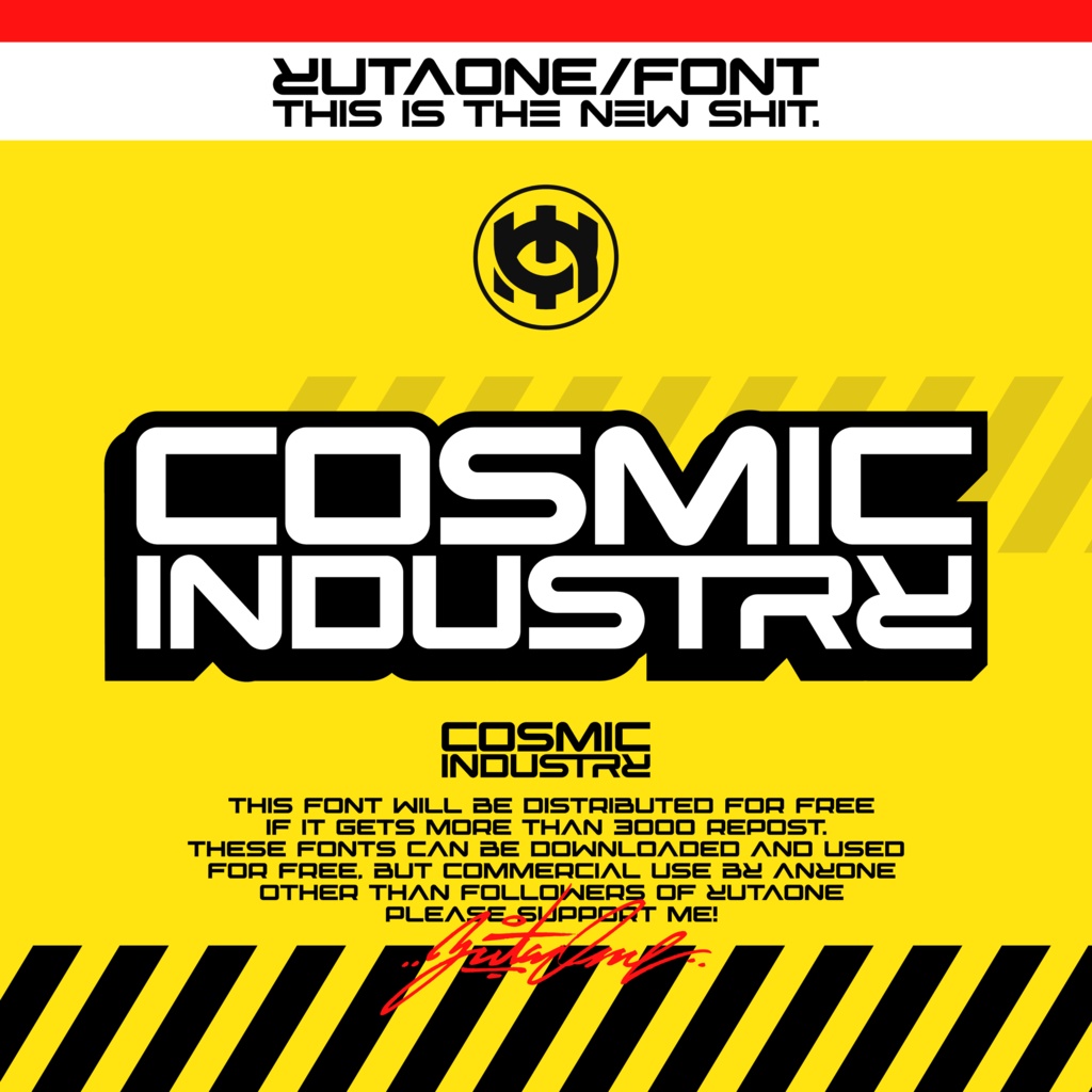 コズミックインダストリー｜CosmicIndustry｜ゆうたONEフォント™︎