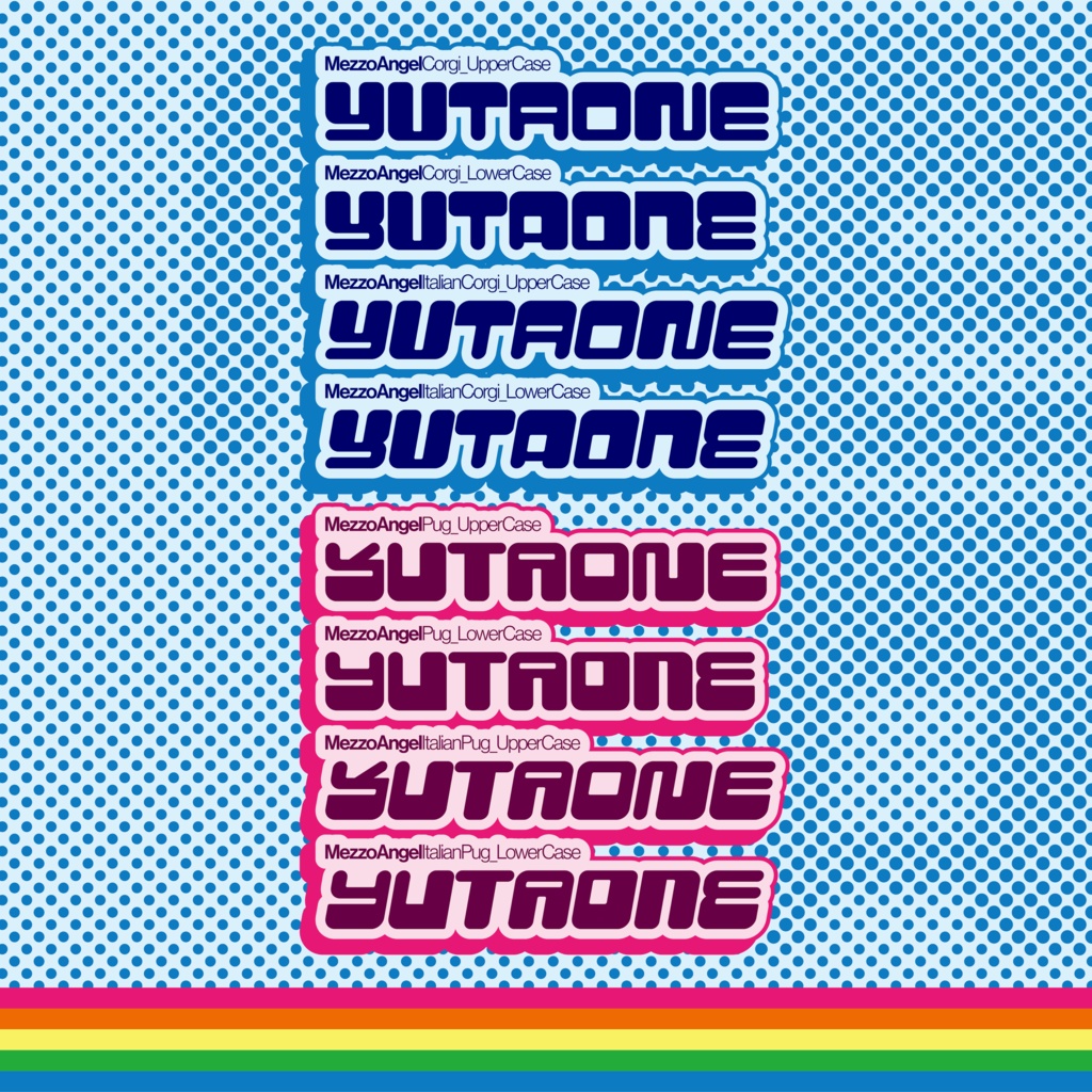 メゾエンジェル|MezzoAngel|ゆうたONEフォント™︎