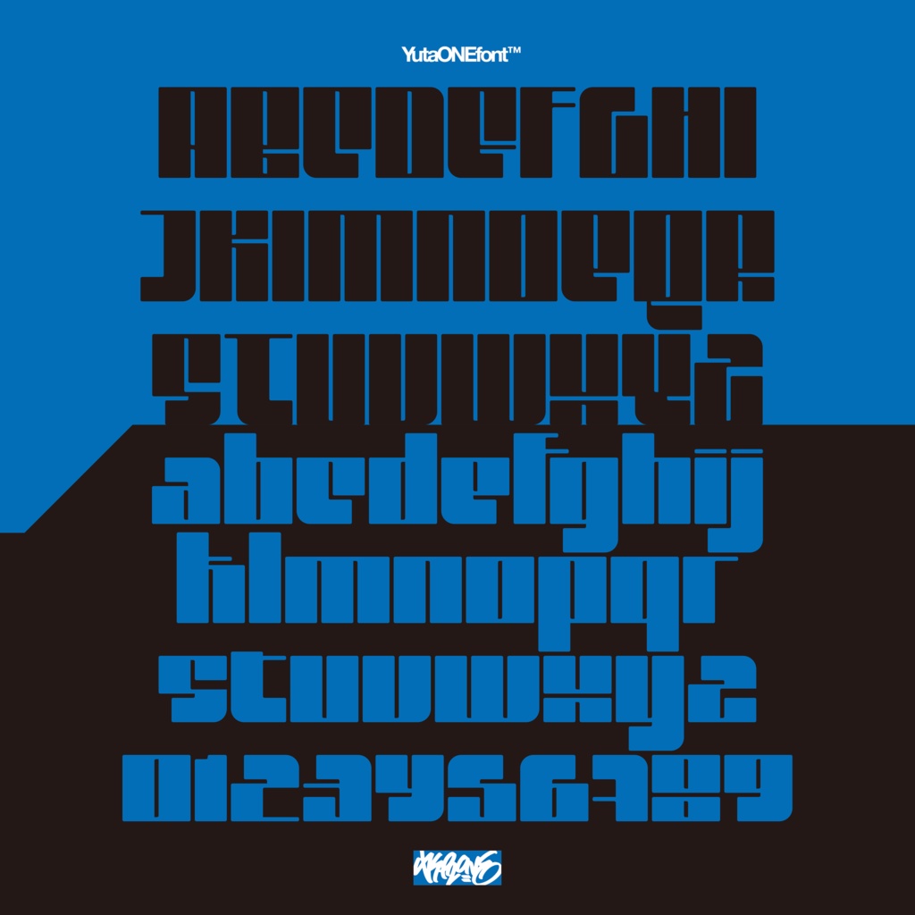 ブロードブラック|BroadBlack|ゆうたONEフォント™︎