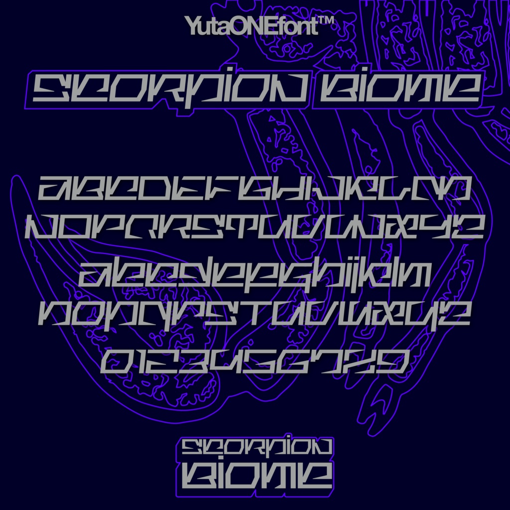 スコーピオンバイオーム|ScorpionBiome|ゆうたONEフォント™︎
