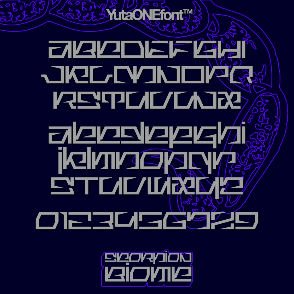 スコーピオンバイオーム|ScorpionBiome|ゆうたONEフォント™︎