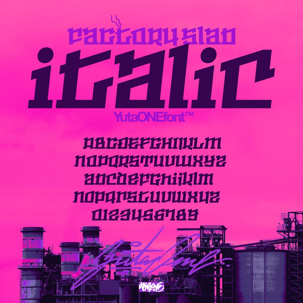 ファクトリースラブ|FactorySlab|ゆうたONEフォント™︎