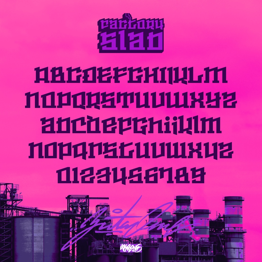 ファクトリースラブ|FactorySlab|ゆうたONEフォント™︎
