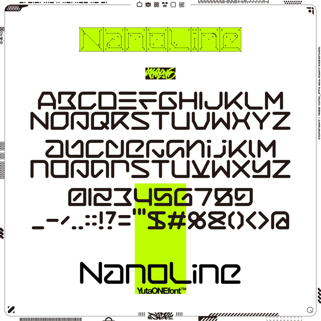 ナノライン|NanoLine|ゆうたONEフォント™︎
