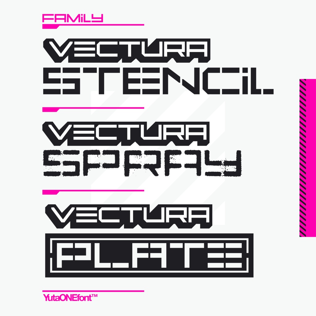 ベクチュラ|Vectura|ゆうたONEフォント™︎