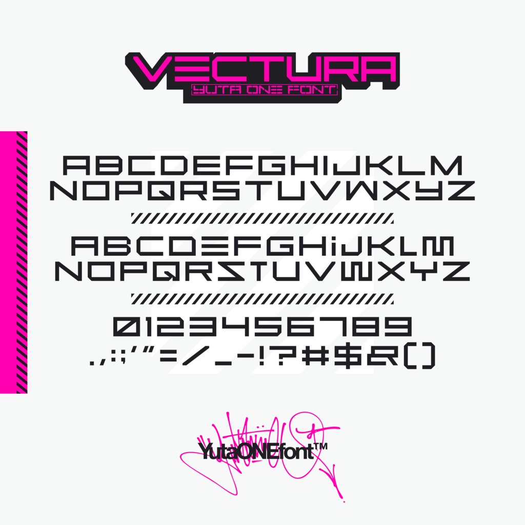 ベクチュラ|Vectura|ゆうたONEフォント™︎