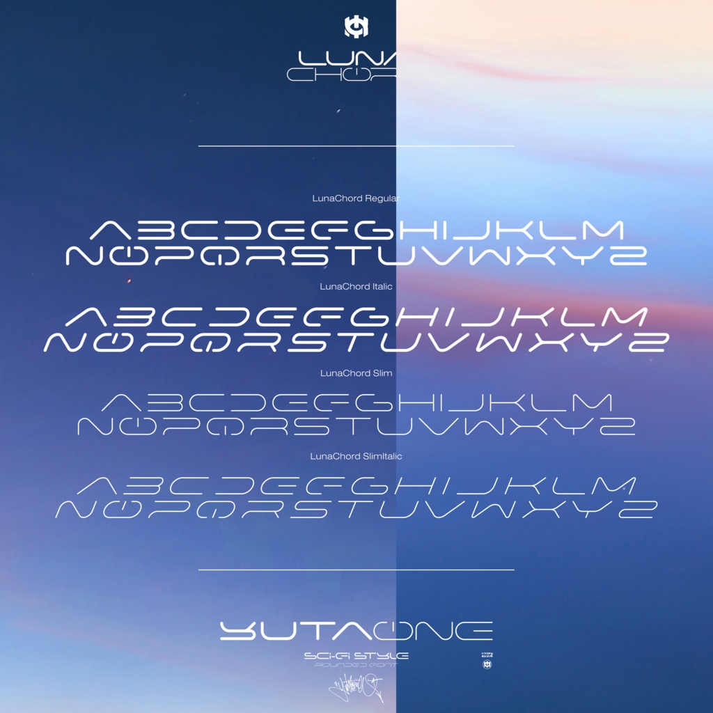 【12/11まで無料】ルナコード|LunaChord|ゆうたONEフォント™︎
