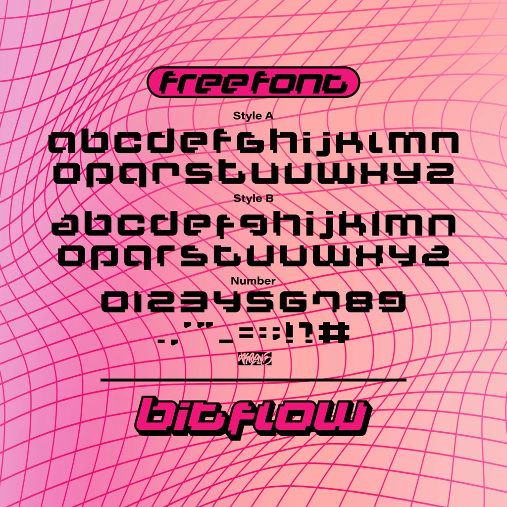 【3/4まで無料】ビットフロウ|BitFlow|ゆうたONEフォント™︎
