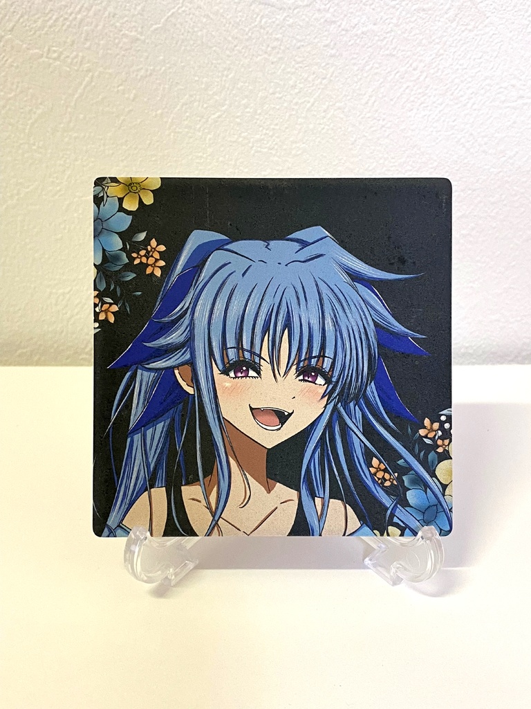 レヴィちゃん白雲石コースター(ブラックVer.)(7日以内に発送)