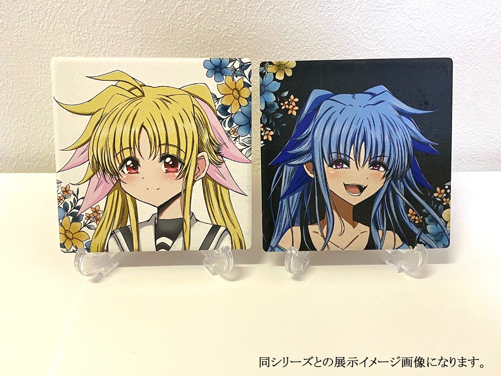 レヴィちゃん白雲石コースター(ブラックVer.)(7日以内に発送)