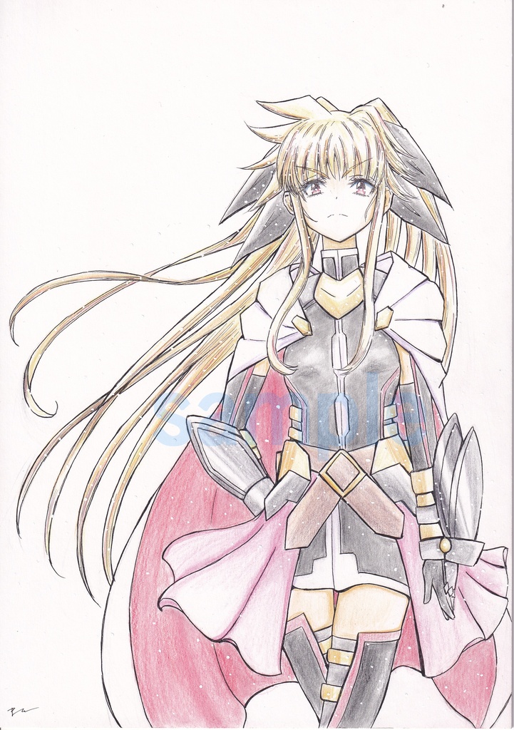 【リクエスト イラストボード】(アナログ B5サイズ 色鉛筆 1キャラ 背景なし )