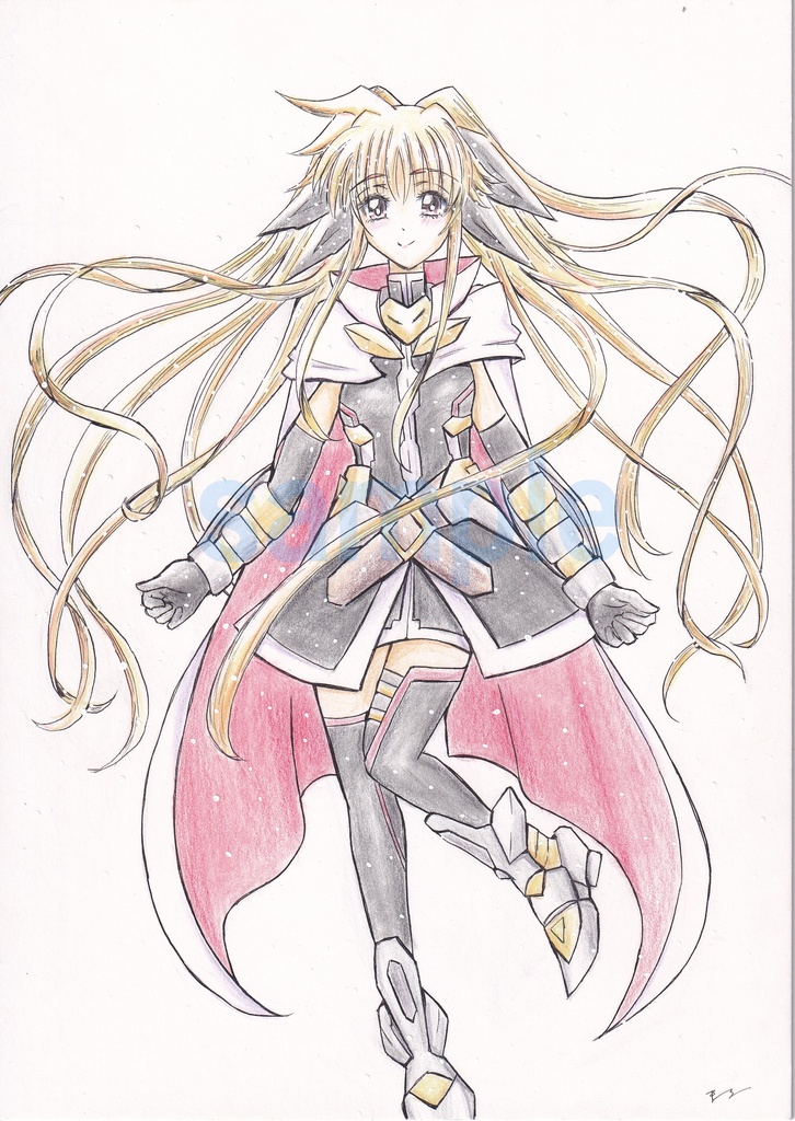 【リクエスト イラストボード】(アナログ B5サイズ 色鉛筆 1キャラ 背景なし )