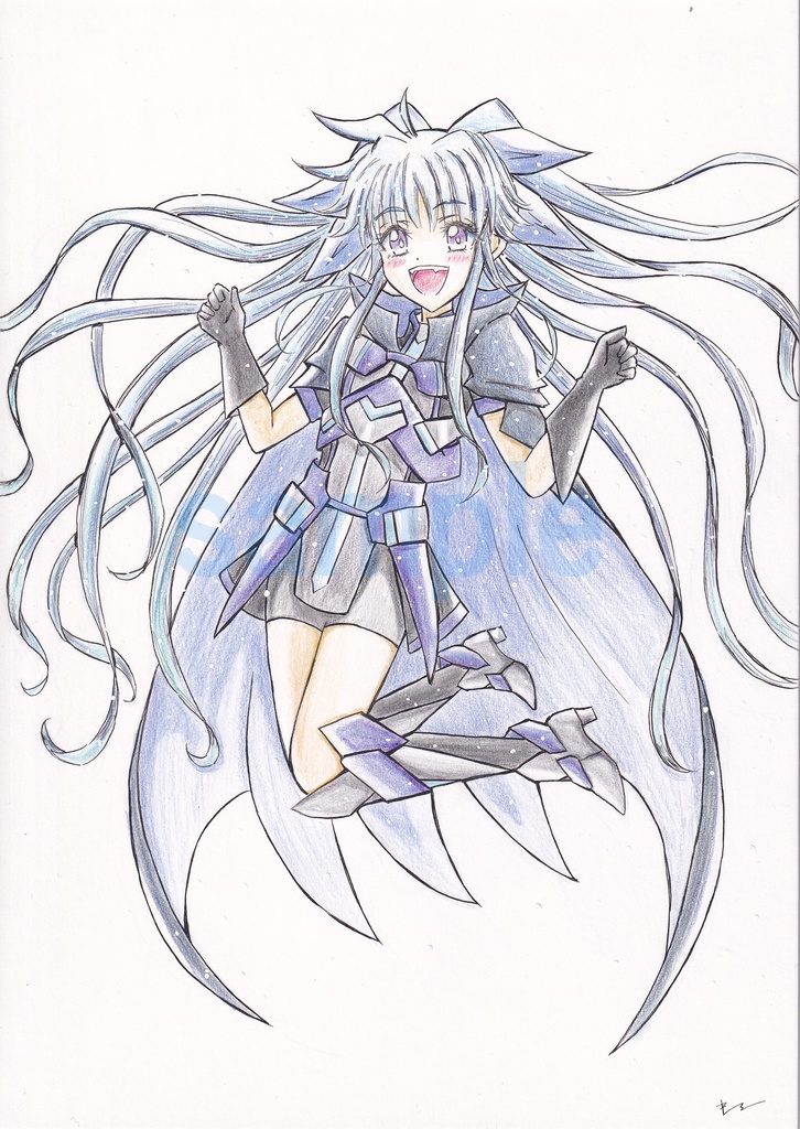 【リクエスト イラストボード】(アナログ B5サイズ 色鉛筆 1キャラ 背景なし )