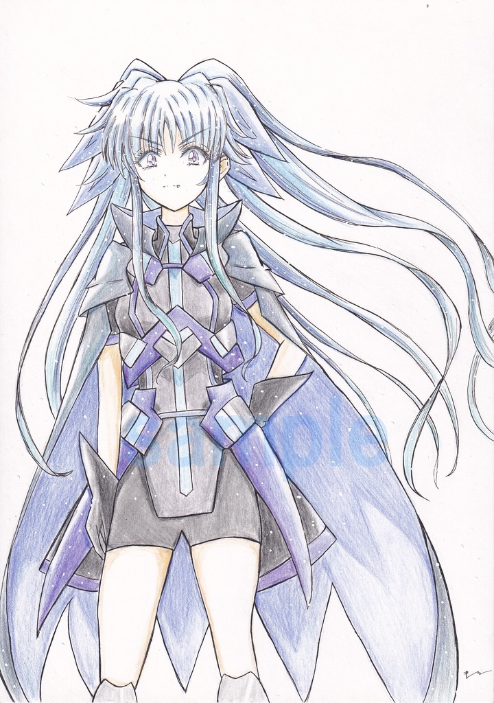 【リクエスト イラストボード】(アナログ B5サイズ 色鉛筆 1キャラ 背景なし )