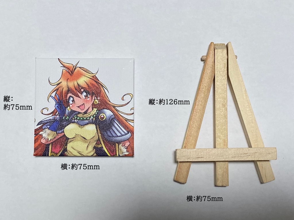 リナちゃん ミニキャンバス (75×75mm)(7日以内に発送)