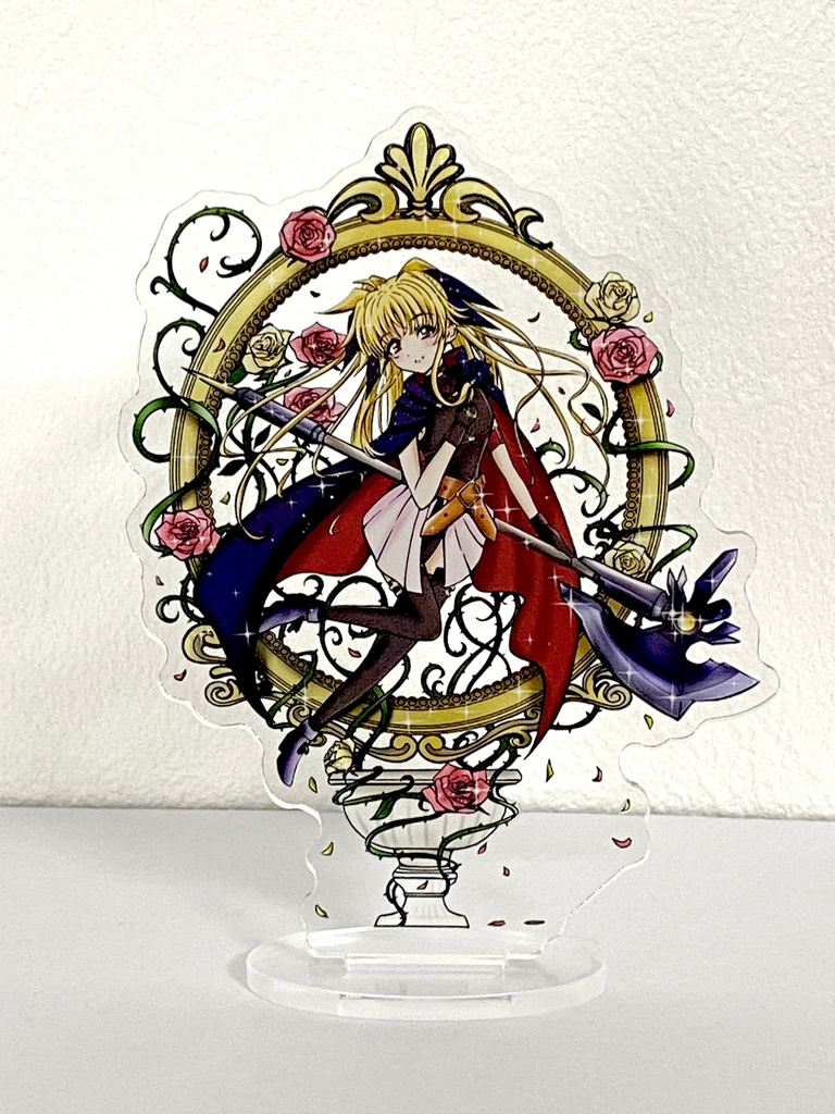 フェイトちゃん（薔薇） アクリルスタンド 約100ｍｍ（7日以内に発送）