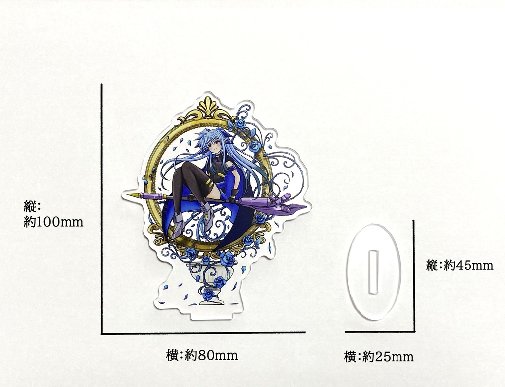 レヴィちゃん(薔薇) アクリルスタンド 約100mm(7日以内に発送)