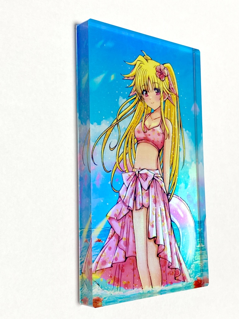 2025夏フェイトちゃん通常版(アクリルブロック)(約127mm×約76mm)(7日以内に発送)