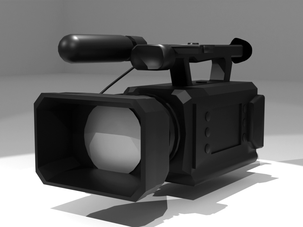 【オリジナル】テレビカメラ 3Dモデル