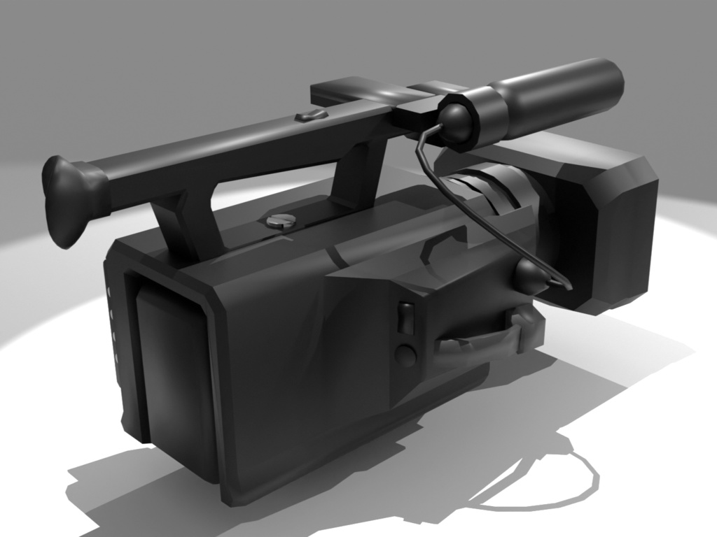 【オリジナル】テレビカメラ 3Dモデル