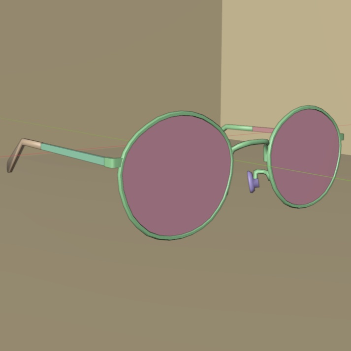 【オリジナル】サングラス 3Dモデル